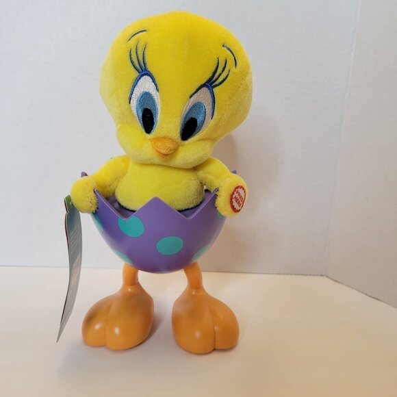Hallmark Easter Tip ‘n’ Fall Tweety Bird Looney Tunes Sound Motion Plush - Picture 2 of 10
